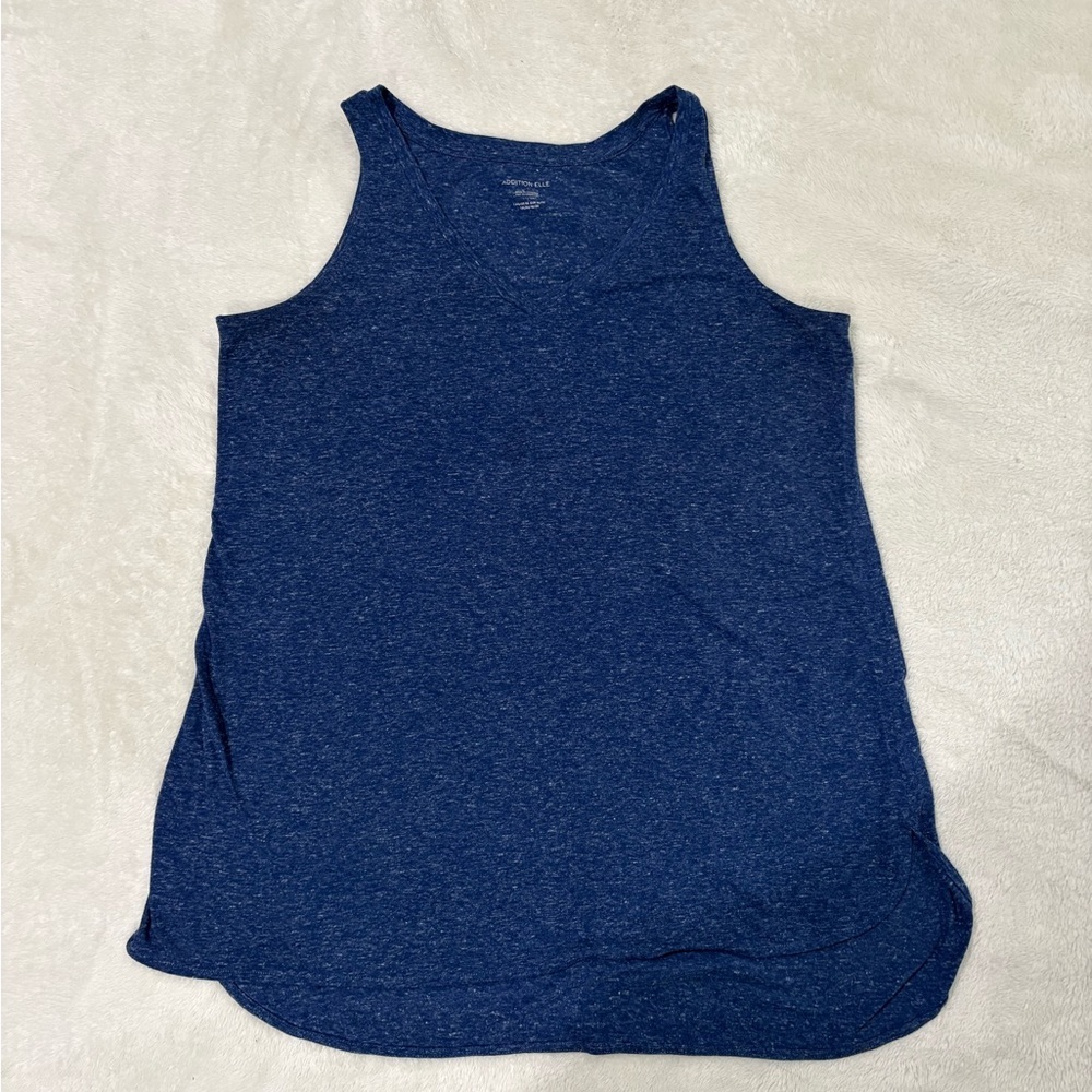 Penningtons Dark Blue Flowy Summer Vibes Sleeveless Top Addition Elle Size 1X